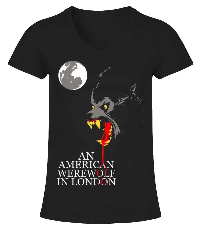 004. An American Werewolf in London BK Camiseta cuello pico Mujer