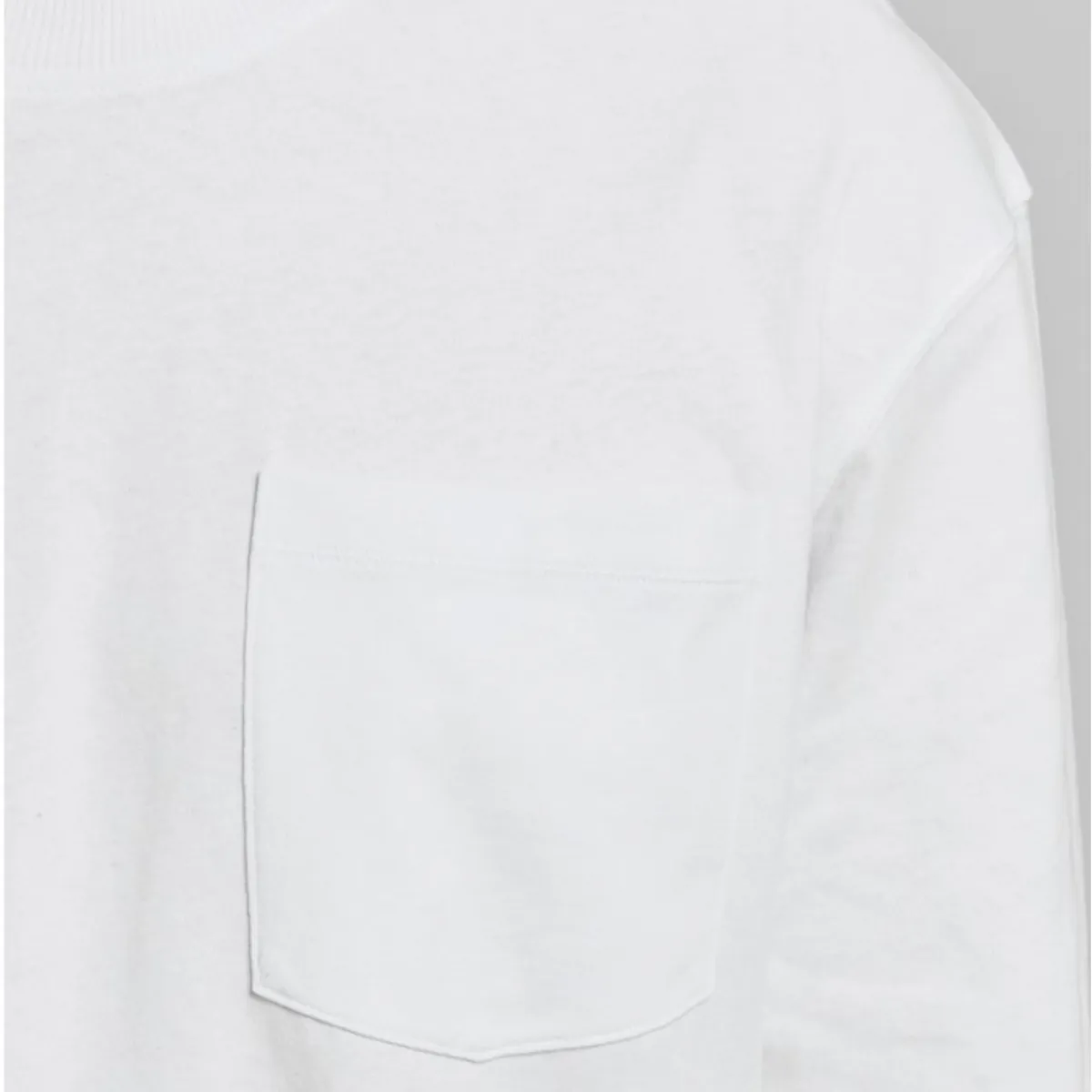 12218186 JWHTANBY TEE LS CREW NECK WHITE