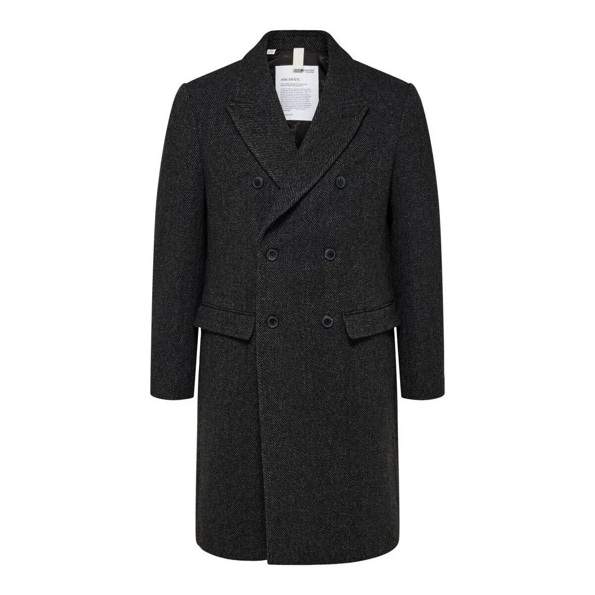 16089380 ARCHIVE DB WOOL COATDARK GREY