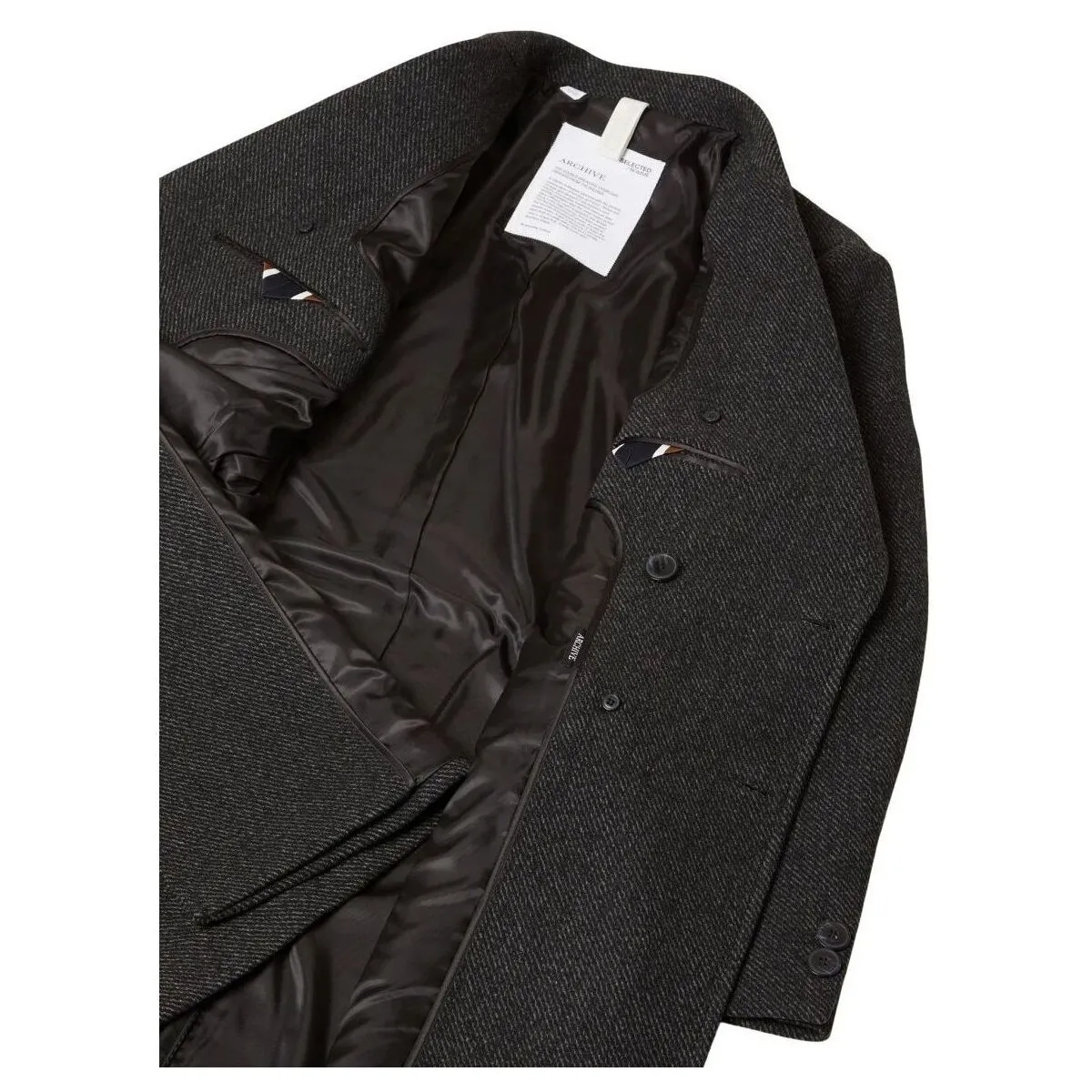 16089380 ARCHIVE DB WOOL COATDARK GREY