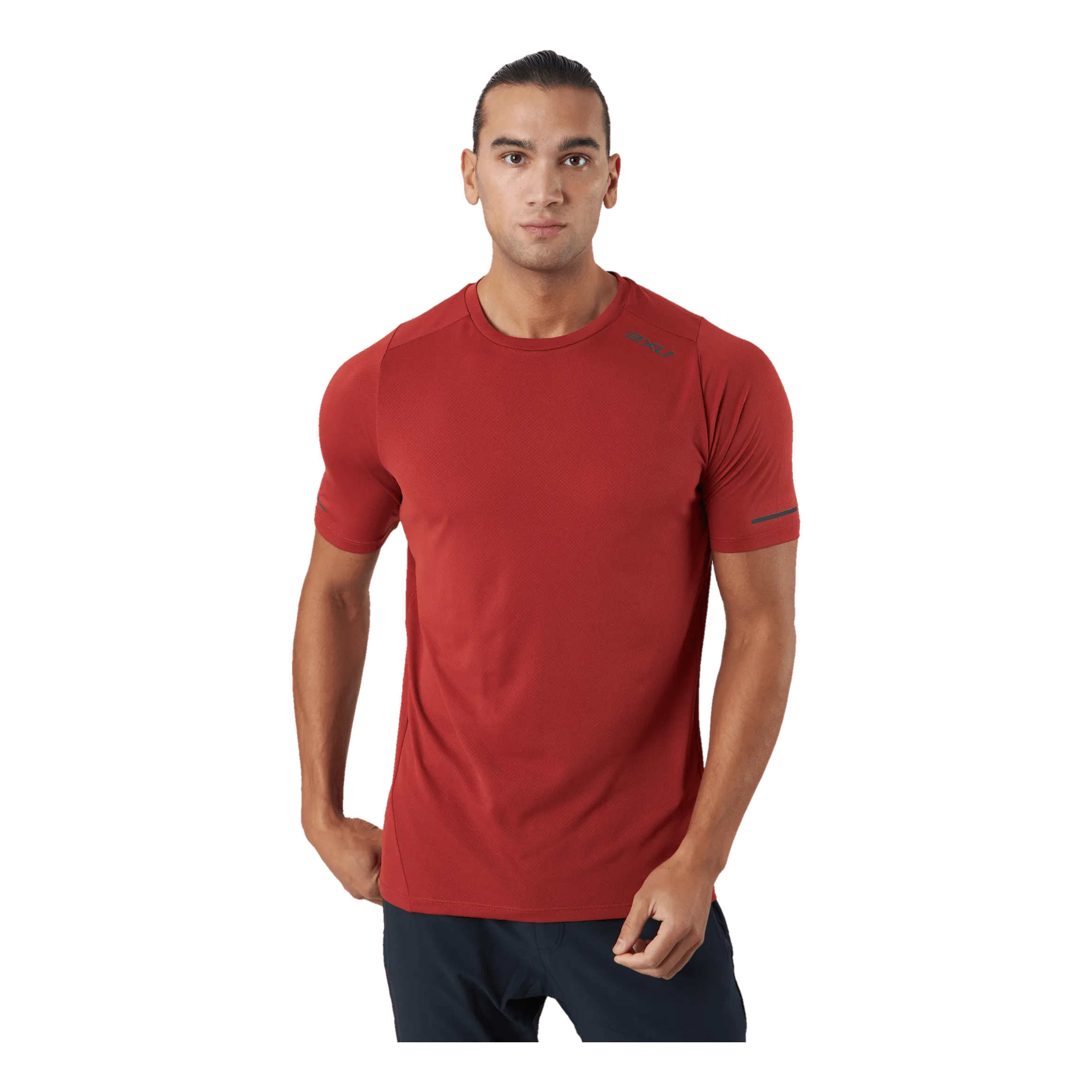 2xu Light Speed Tee Chilli Oil/black Reflective