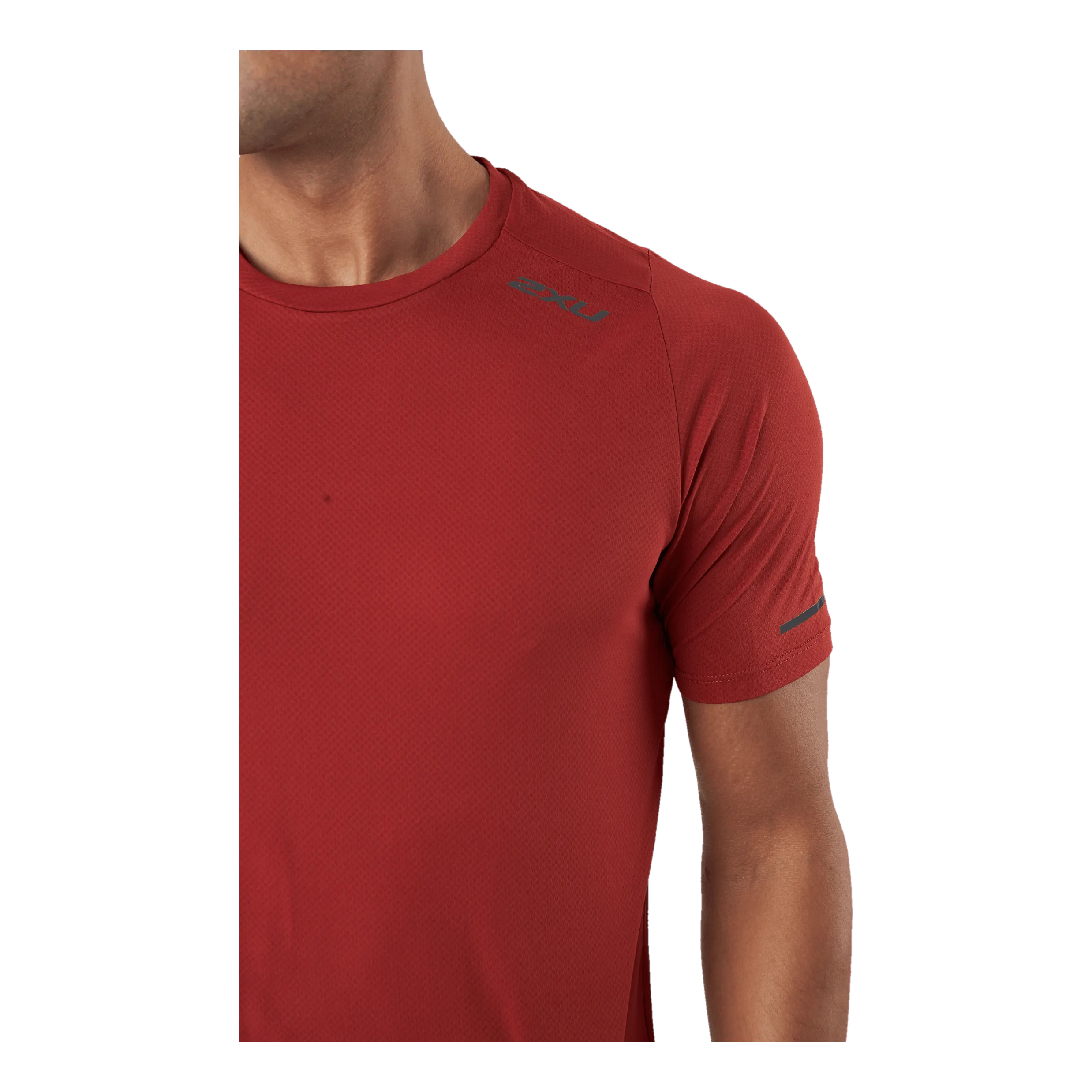 2xu Light Speed Tee Chilli Oil/black Reflective