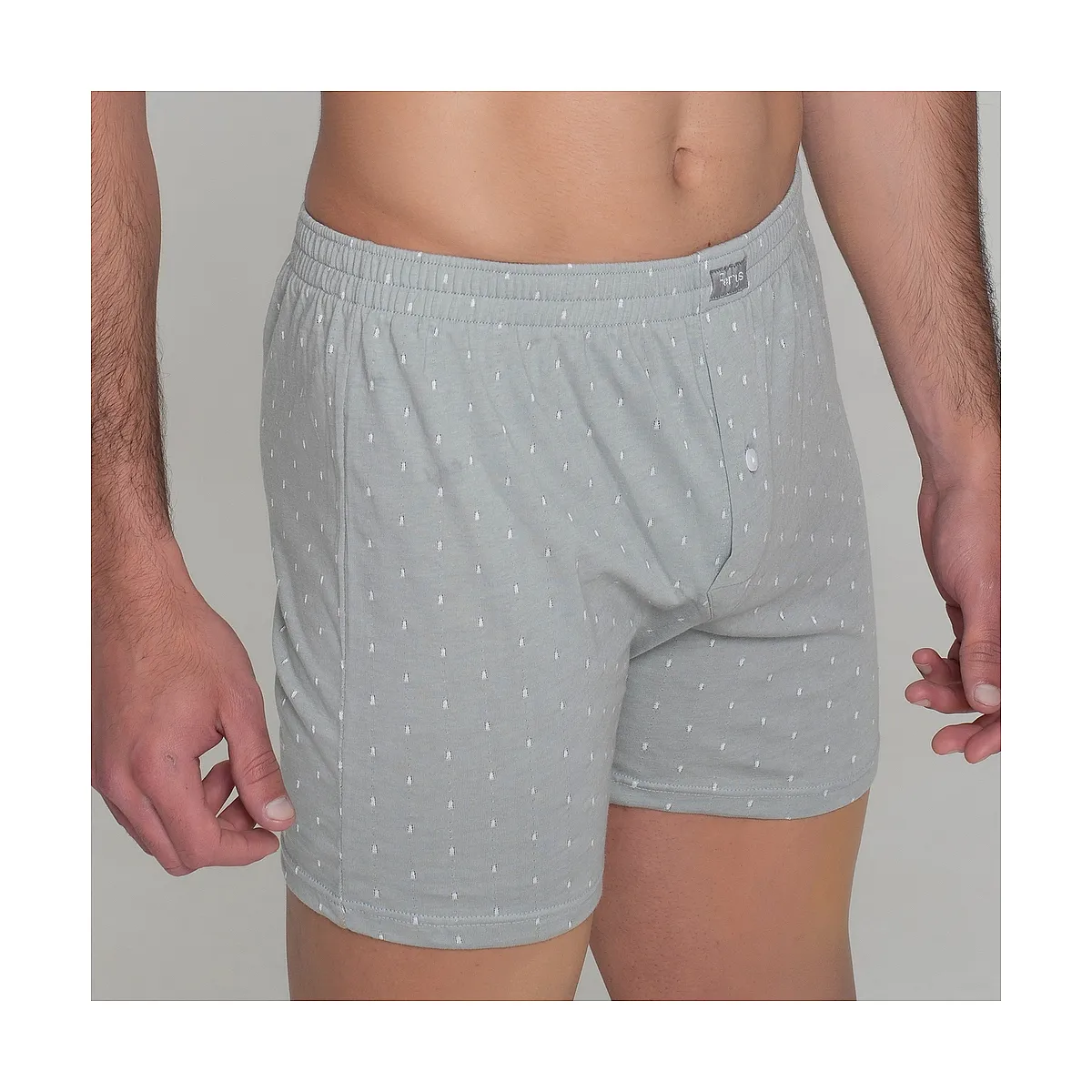 5092b OPENED BOXER WITH DOTS EMBROIDERY