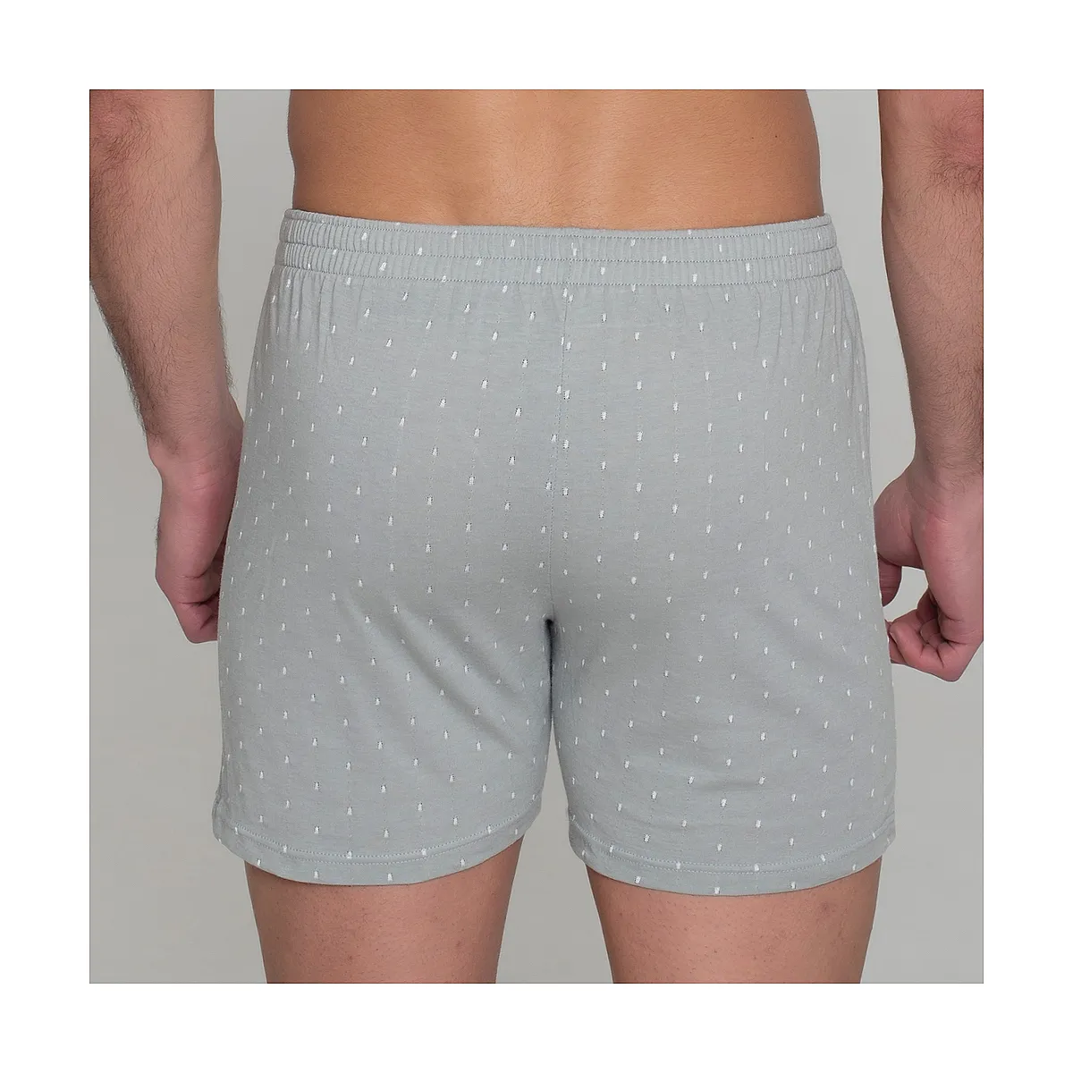 5092b OPENED BOXER WITH DOTS EMBROIDERY