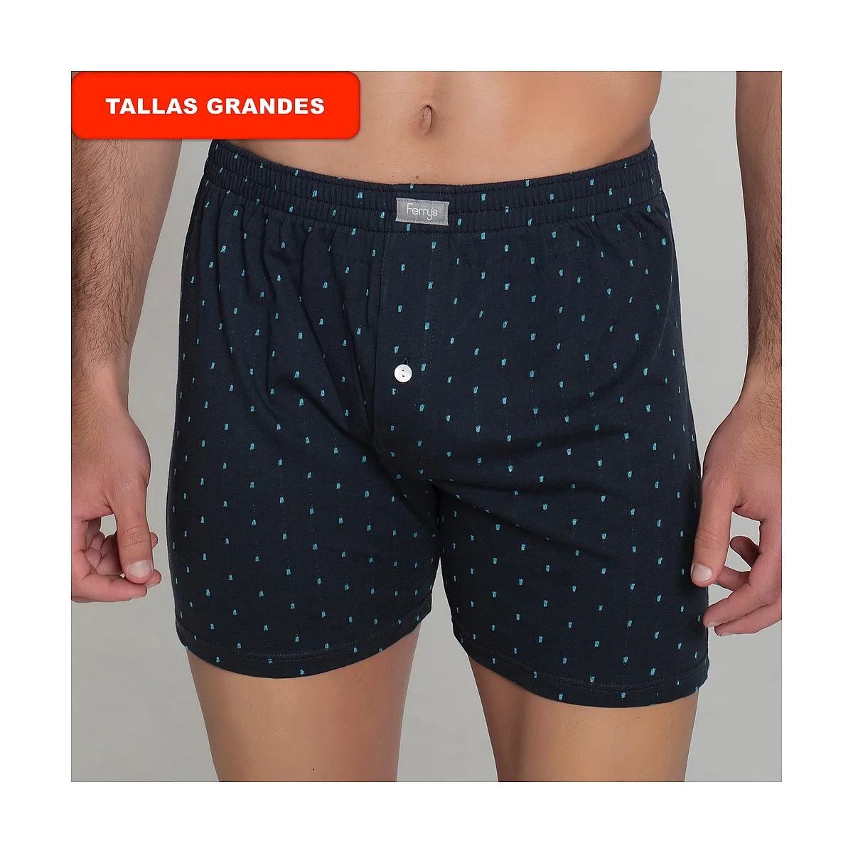 5092b OPENED BOXER WITH DOTS EMBROIDERY