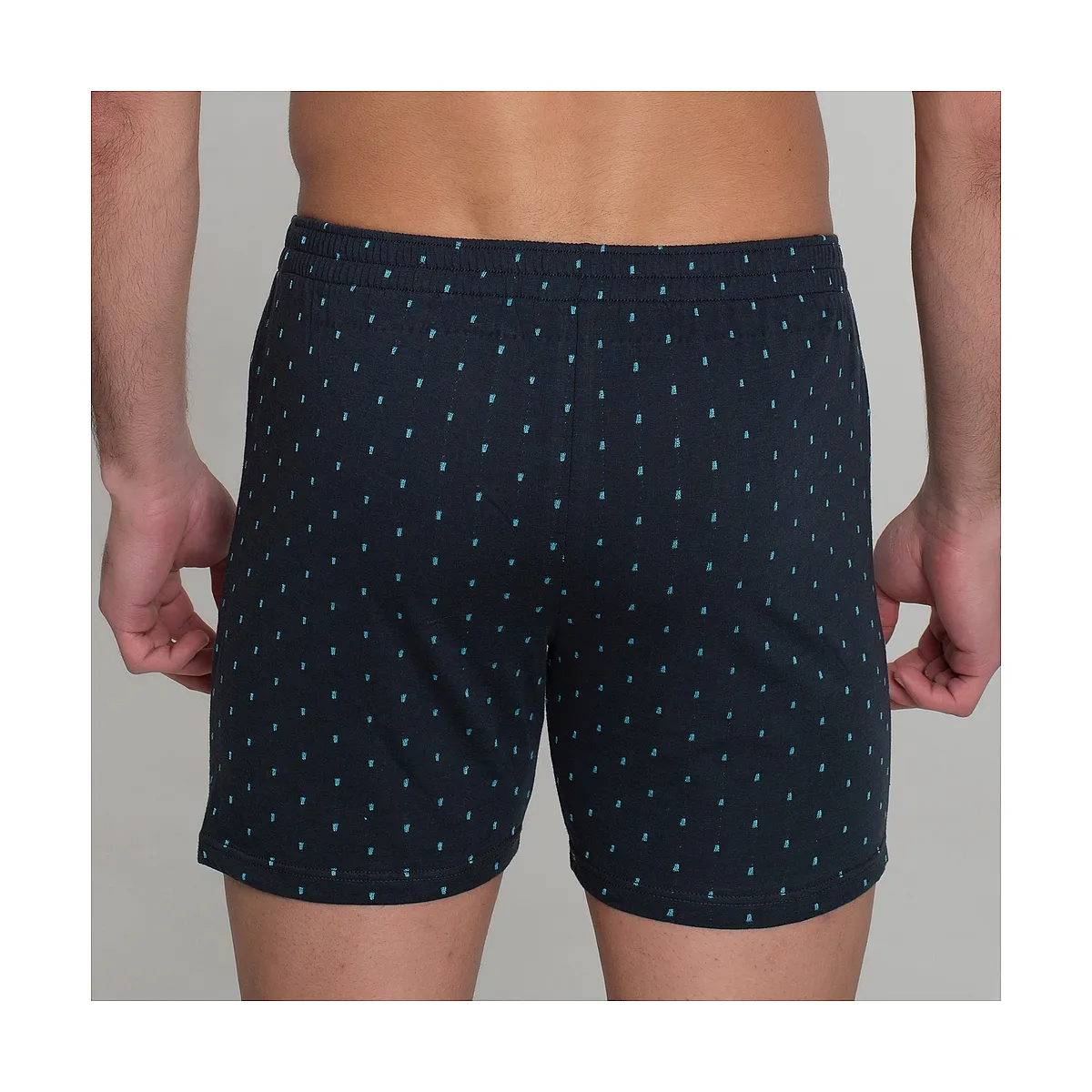 5092b OPENED BOXER WITH DOTS EMBROIDERY