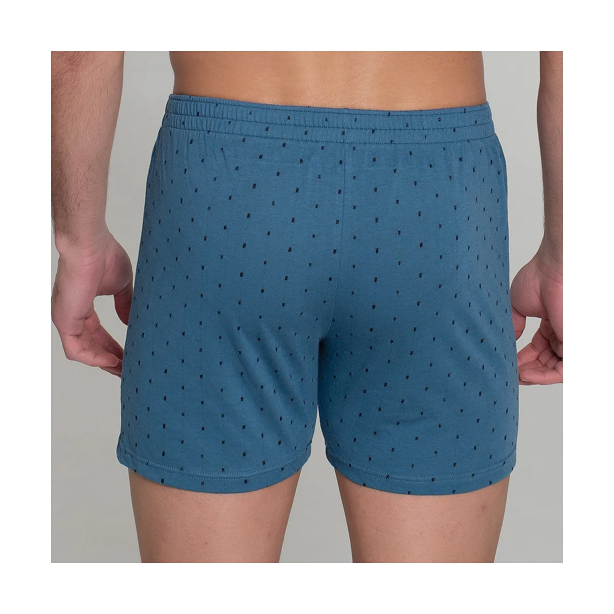 5092b OPENED BOXER WITH DOTS EMBROIDERY