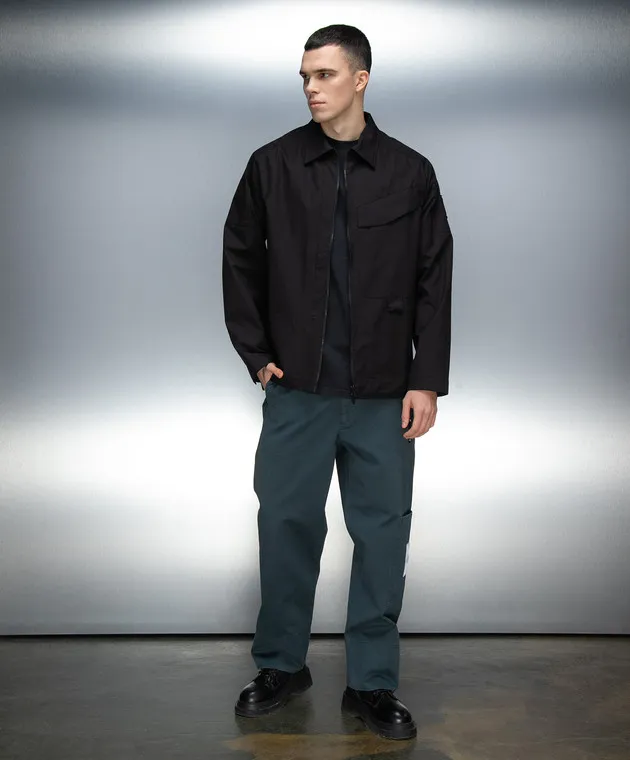 A Cold Wall Green pants with logo patch