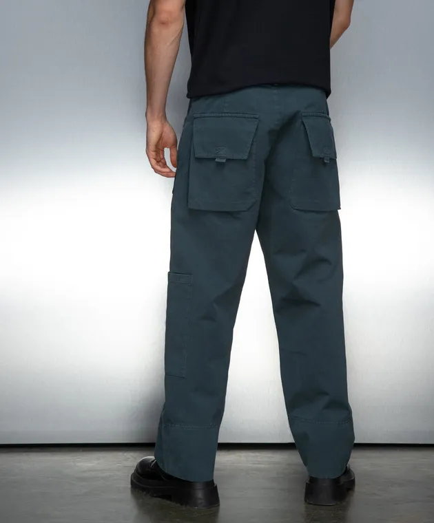 A Cold Wall Green pants with logo patch