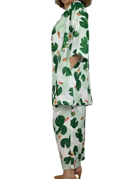 abrigo anonyme designers estampado verde