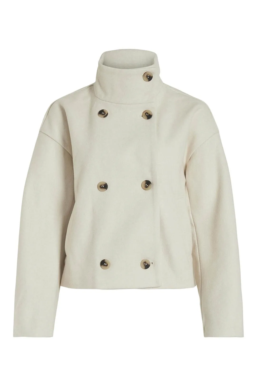 ABRIGO CORTO BOTONES VIPOKA BEIGE