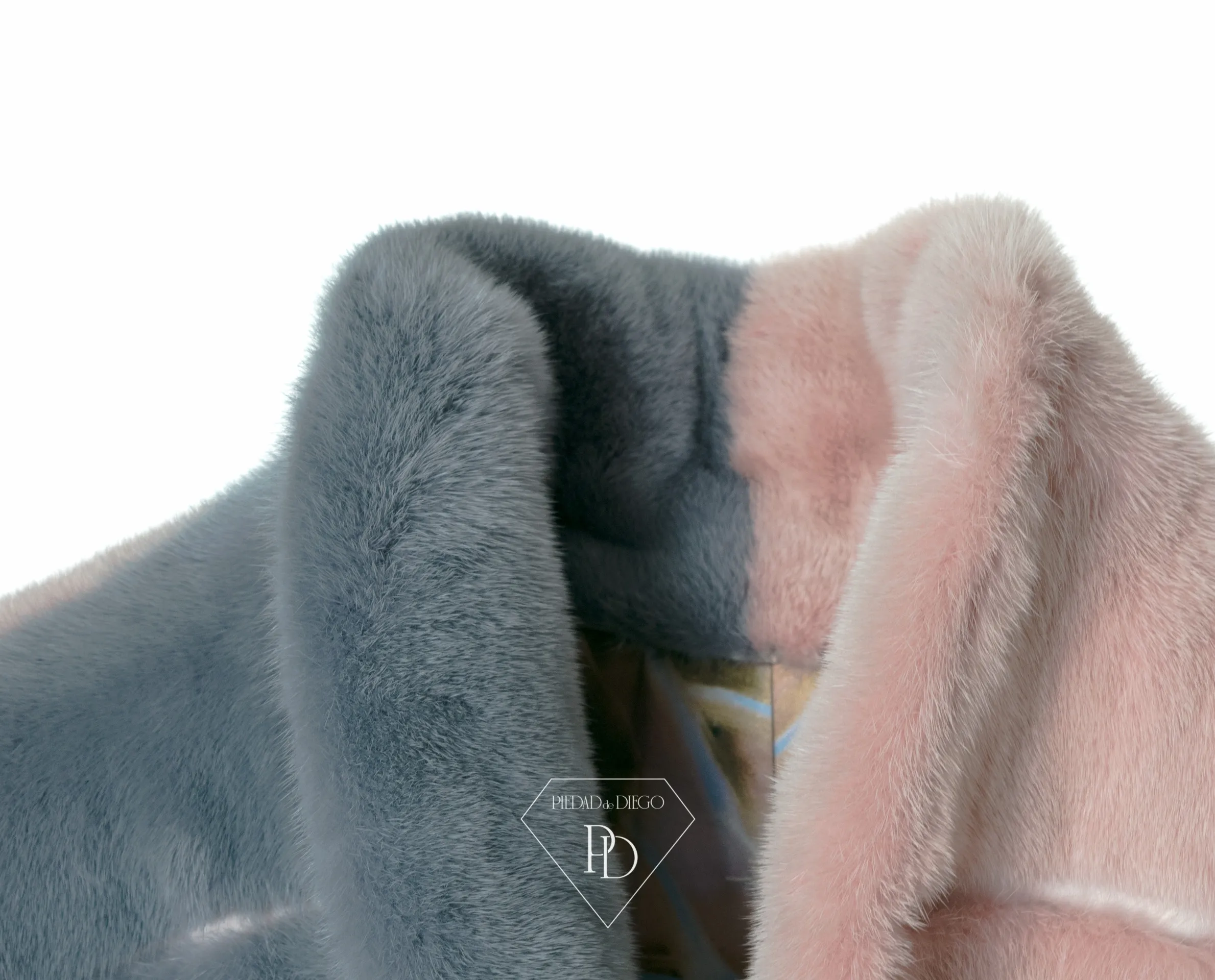 ABRIGO DE VISóN PINKGREY