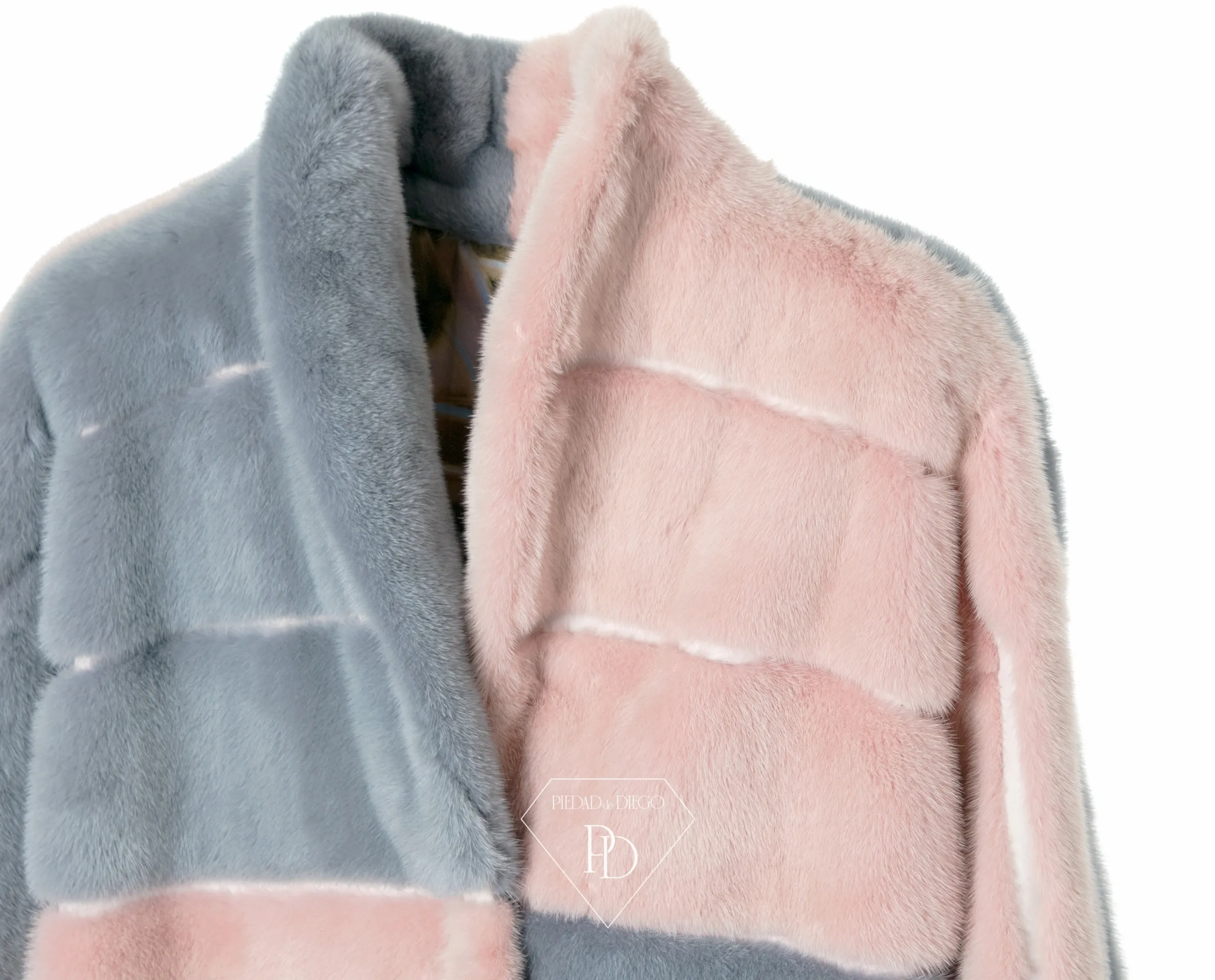 ABRIGO DE VISóN PINKGREY