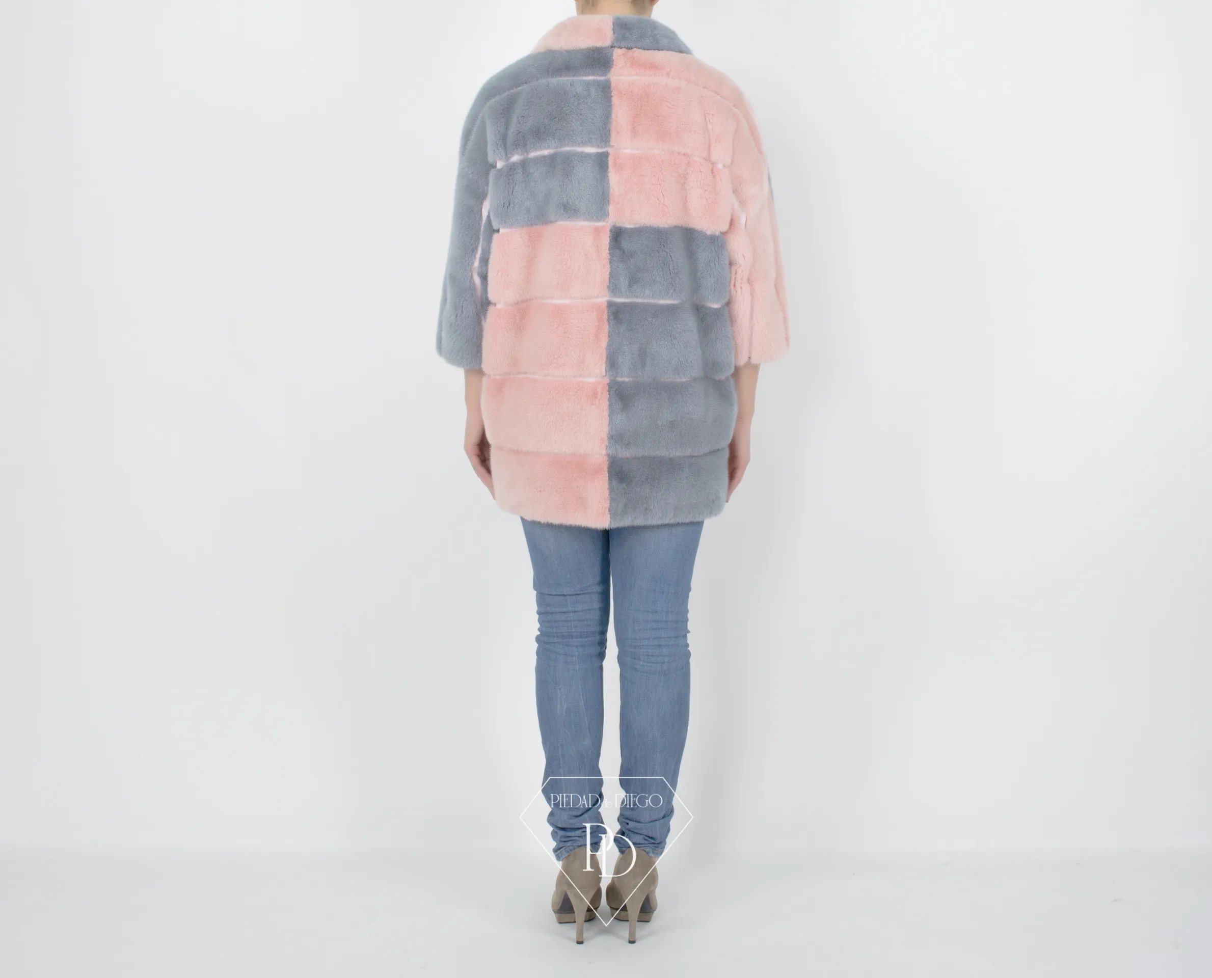 ABRIGO DE VISóN PINKGREY