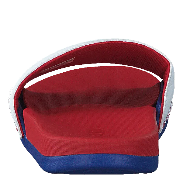 Adidas Adilette Comfort Ftwr White/scarlet/team Royal