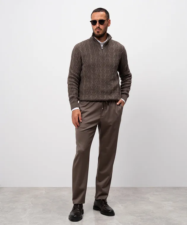 Agnona Brown pants made of wool