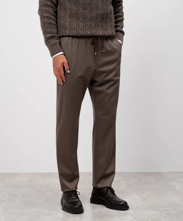 Agnona Brown pants made of wool