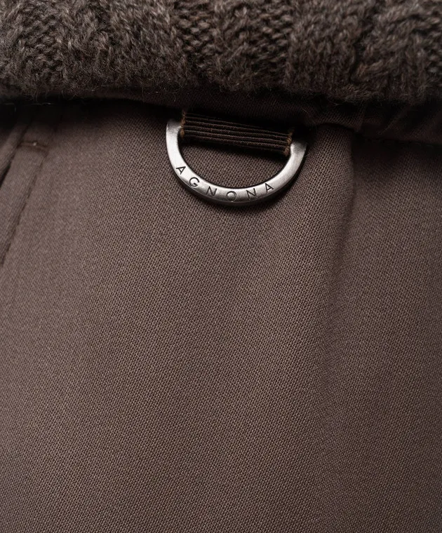 Agnona Brown pants made of wool