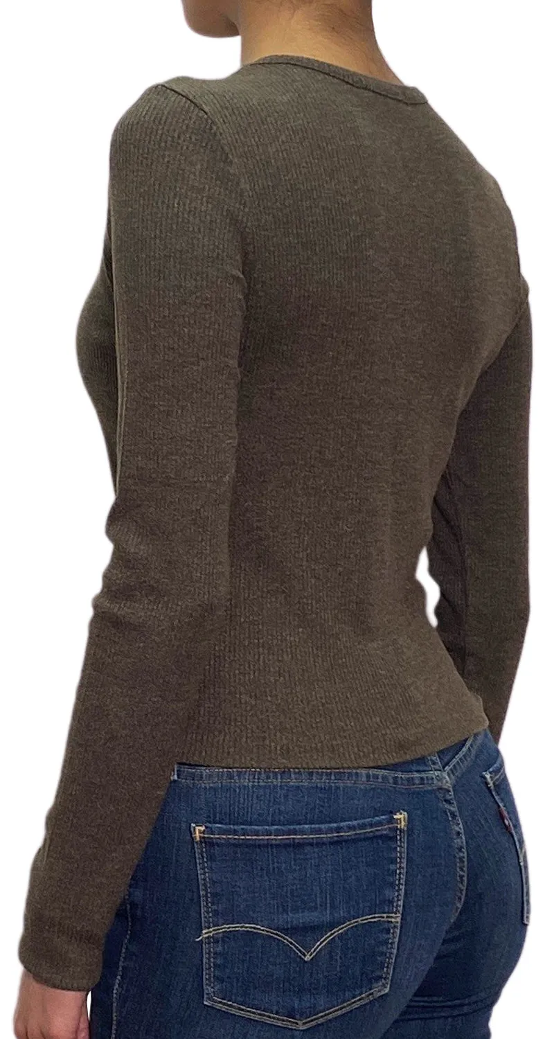 AGOLDE Polera Alma Shrunken Crew Neck