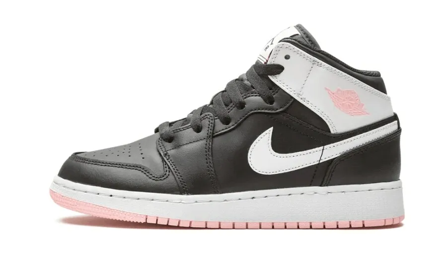 Air Jordan 1 Mid 'Black Arctic Pink' (GS)