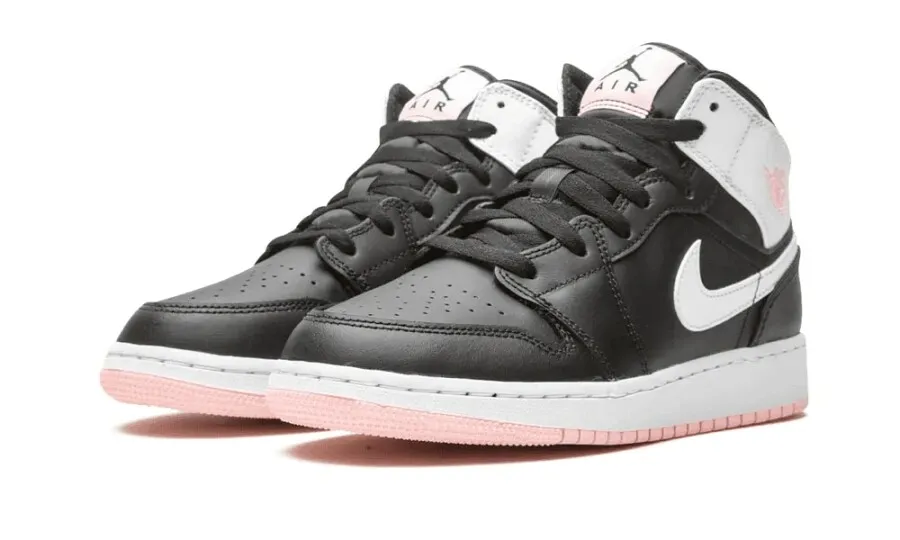 Air Jordan 1 Mid 'Black Arctic Pink' (GS)