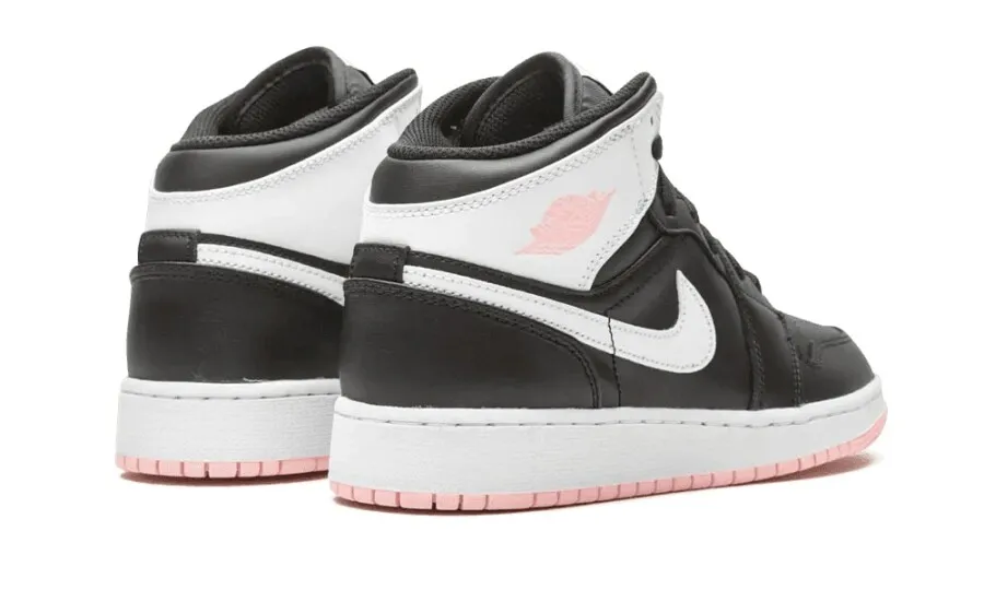 Air Jordan 1 Mid 'Black Arctic Pink' (GS)