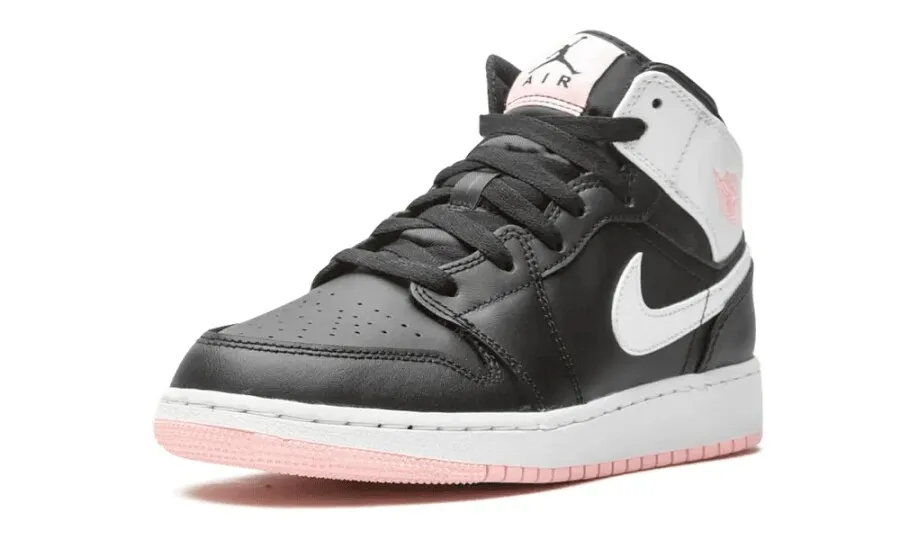Air Jordan 1 Mid 'Black Arctic Pink' (GS)