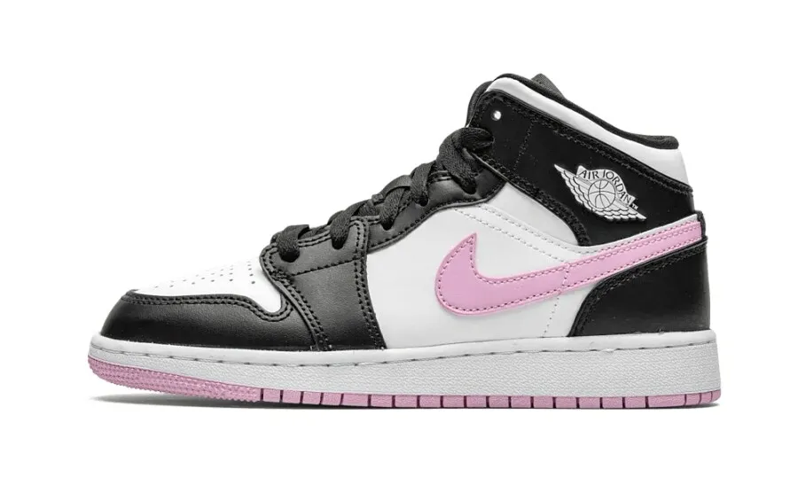Air Jordan 1 Mid 'White Light Arctic Pink' GS