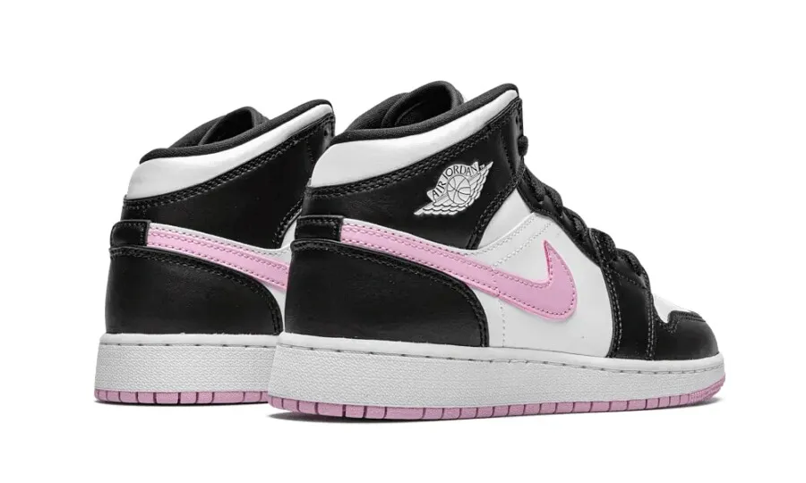 Air Jordan 1 Mid 'White Light Arctic Pink' GS