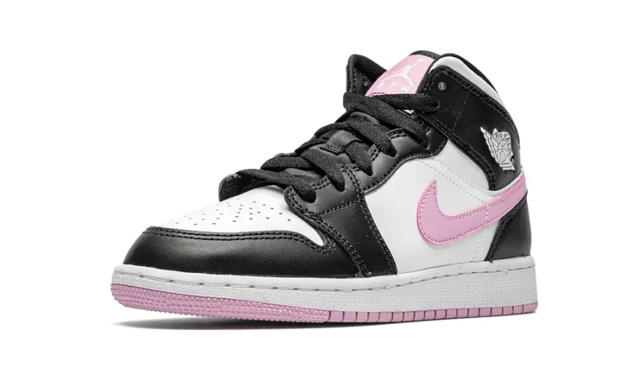 Air Jordan 1 Mid 'White Light Arctic Pink' GS