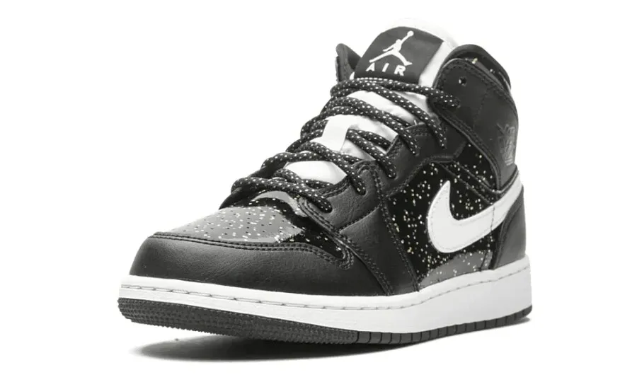 Air Jordan 1 Mid Black Speckle (GS)