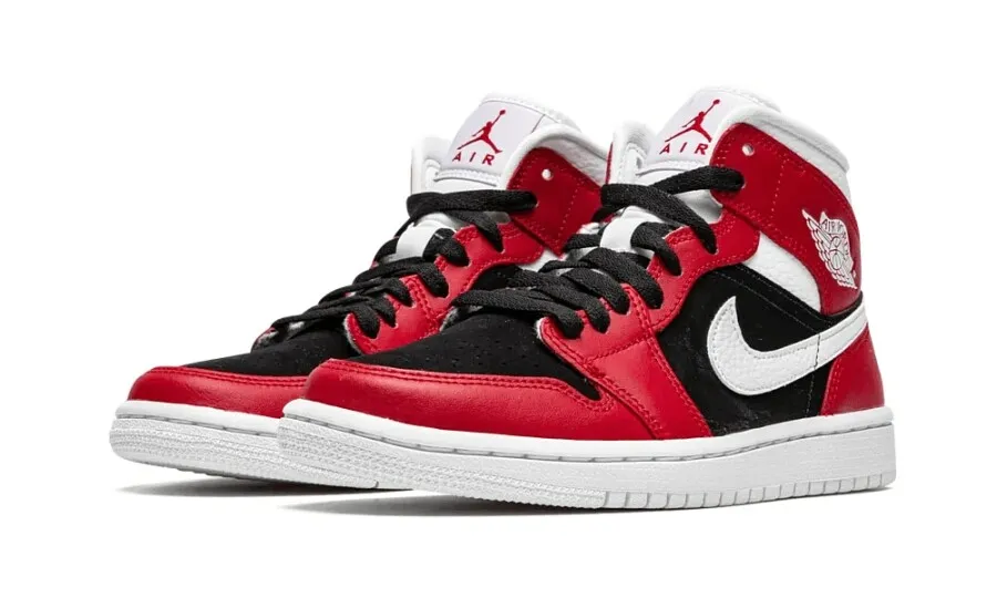 Air Jordan 1 Mid Gym Red Black (W)