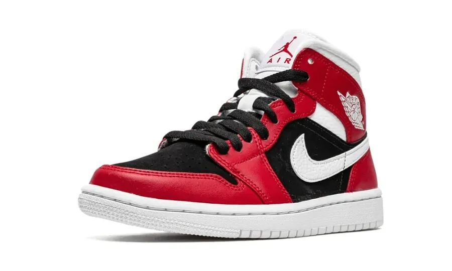 Air Jordan 1 Mid Gym Red Black (W)