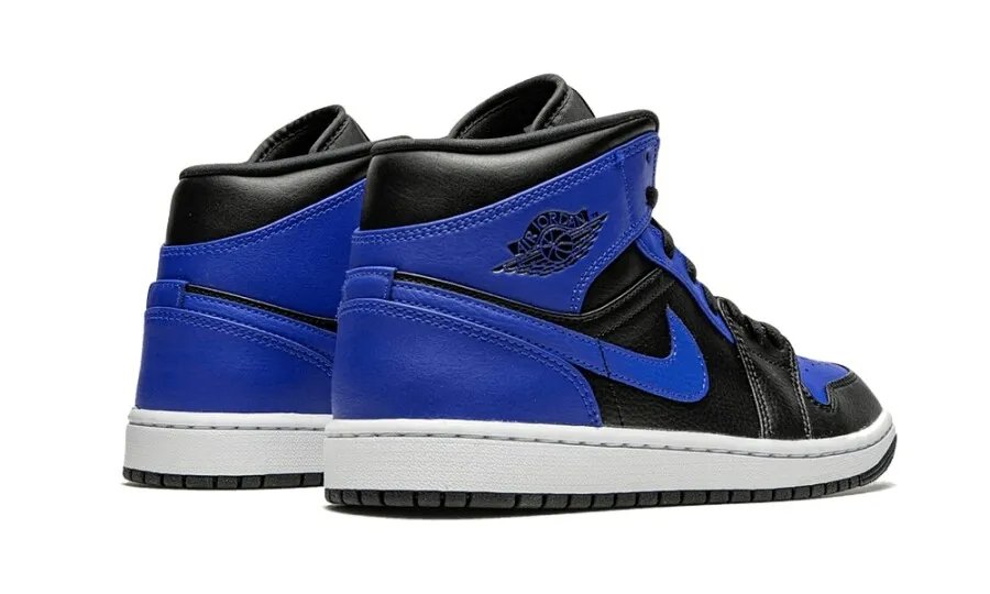 Air Jordan 1 Mid Hyper Royal Tumbled Leather