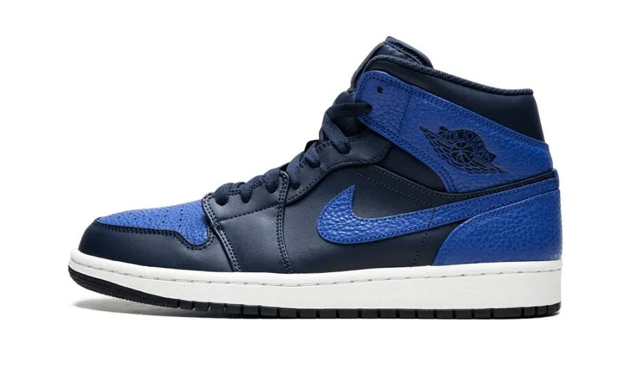 Air Jordan 1 Mid Obsidian Game Royal