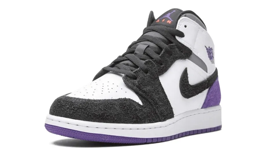 Air Jordan 1 Mid SE Purple (GS)