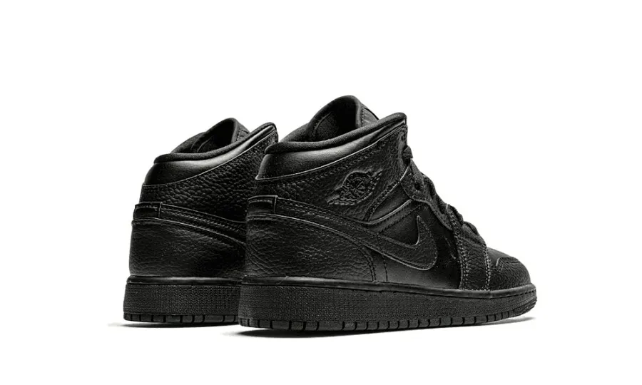 Air Jordan 1 Mid Triple Black (GS)