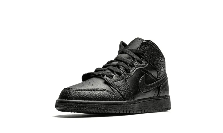 Air Jordan 1 Mid Triple Black (GS)