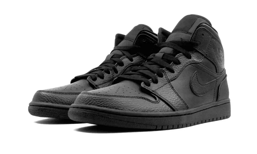 Air Jordan 1 Mid Triple Black
