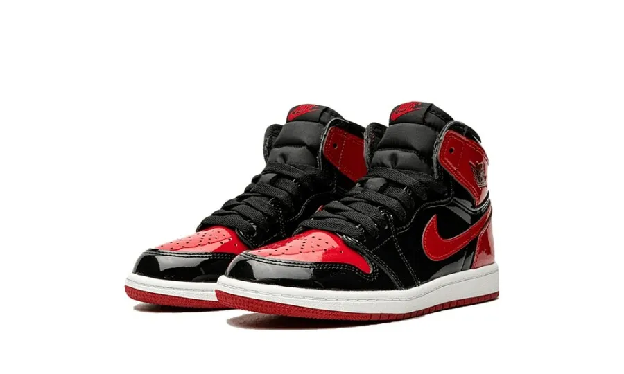 Air Jordan 1 Retro High OG Bred Patent (PS)