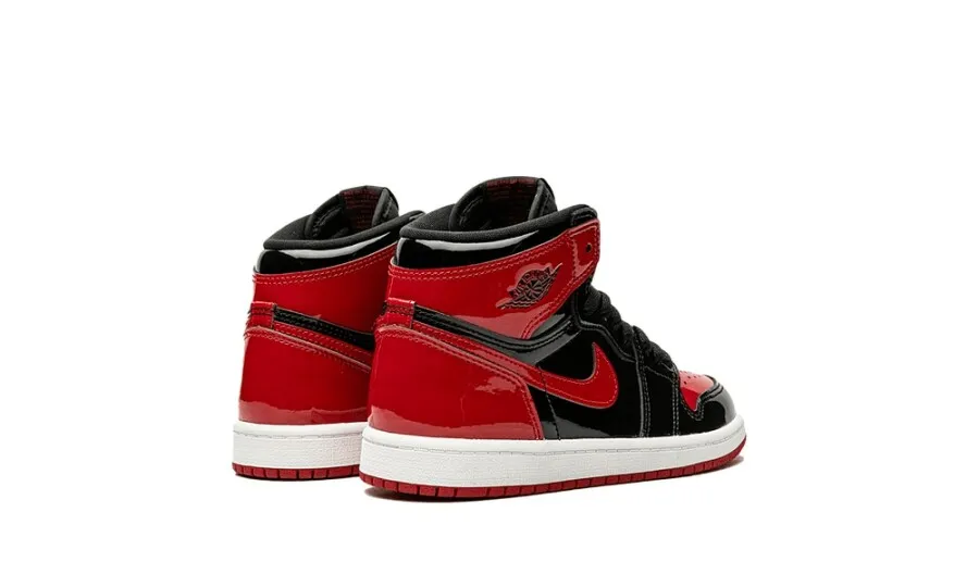 Air Jordan 1 Retro High OG Bred Patent (PS)