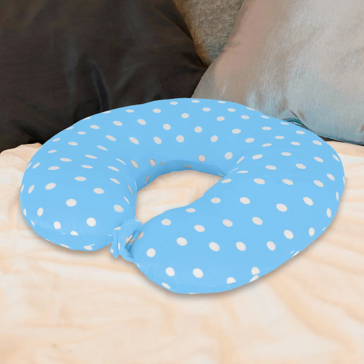Almohada de Viaje para Cuello con Diseo de Bolitas
