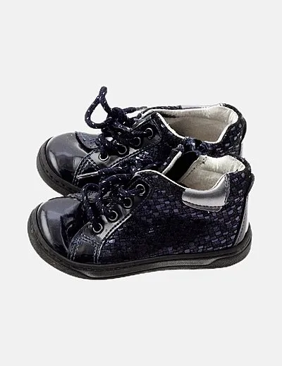 Bache Zapato azul combinado