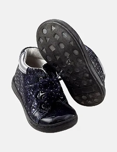 Bache Zapato azul combinado