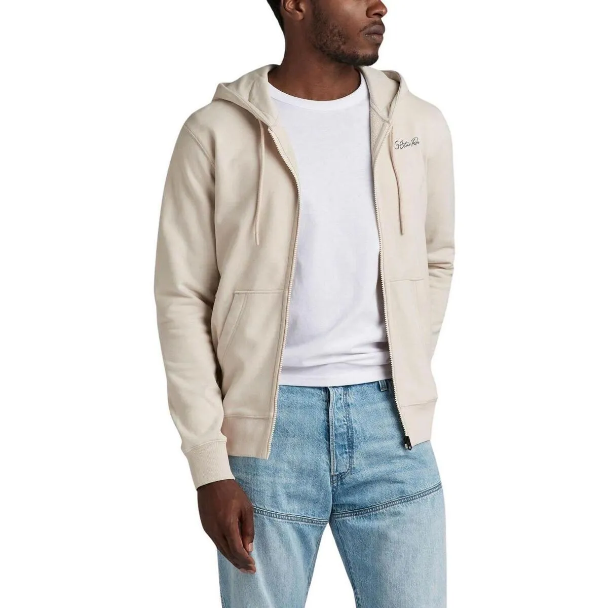 Back gr zip through hdd sw Looper sweat