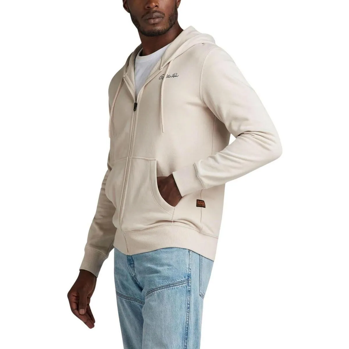 Back gr zip through hdd sw Looper sweat