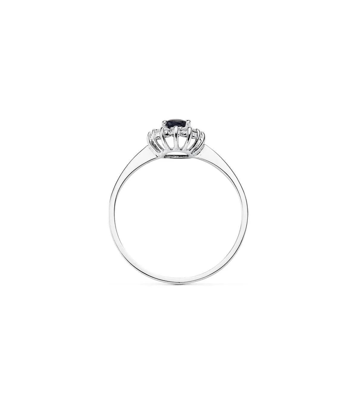 Bague Jasmin 0.14 Ct. 18 K Saphir 0.62 Ct.