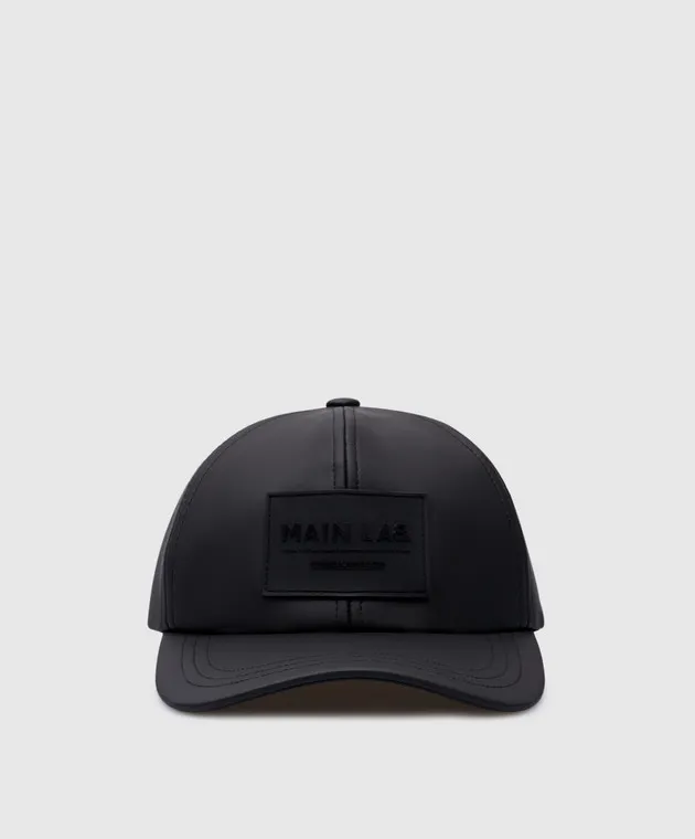 Balmain Black cap with logo patch