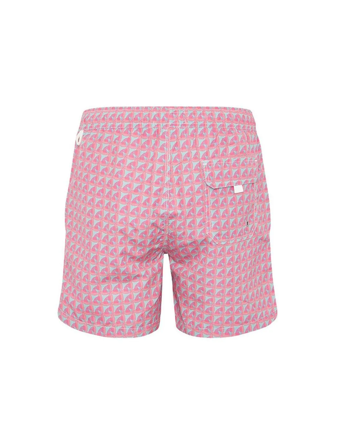 BAÑADOR ESTAMPADO GEOMÉTRICO FUCSIA KIFFKIFF