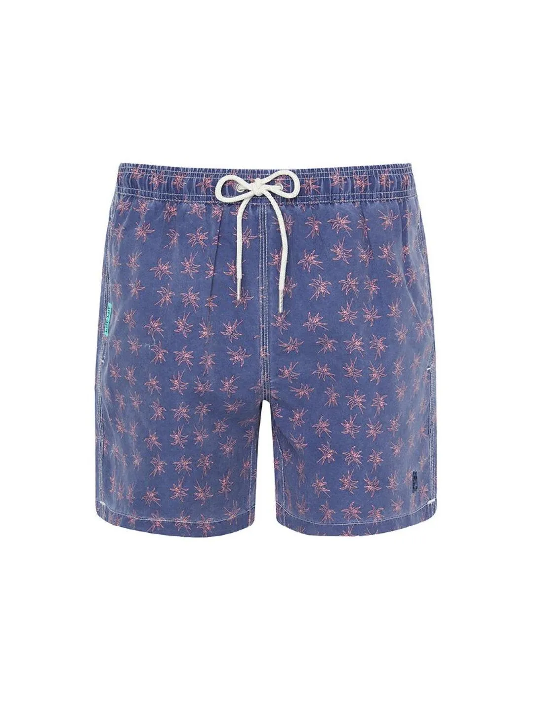 BAÑADOR ESTAMPADO PALMERITAS AZUL KIFFKIFF